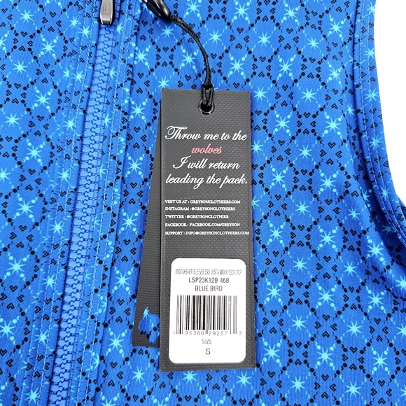 Greyson Moonheart Sleeveless Vesta Mock Neck Golf Women's Top - Picture 4 of 10